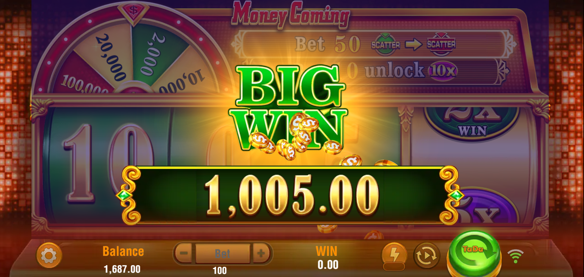Money Coming Big Win